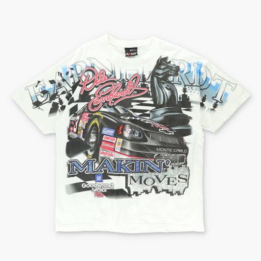 NASCAR Dale Earnhadt 'Makin Moves' All Over Chess CHASE T-Shirt (L-XL)