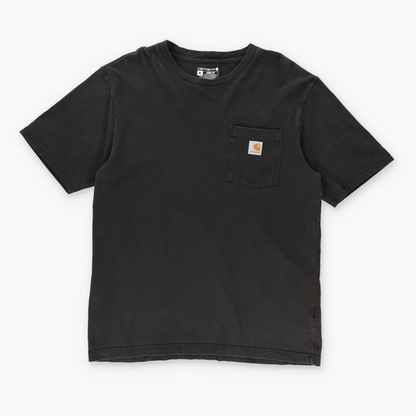 CARHARTT 'Loose Fit' Black Pocket T-Shirt (M-L)