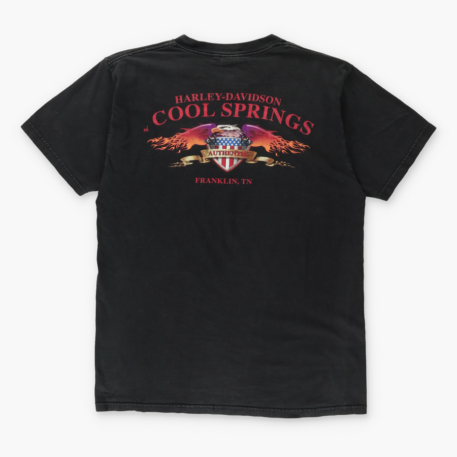 HARLEY DAVIDSON 2000 USA Made Eagle Graphic T-Shirt (L)