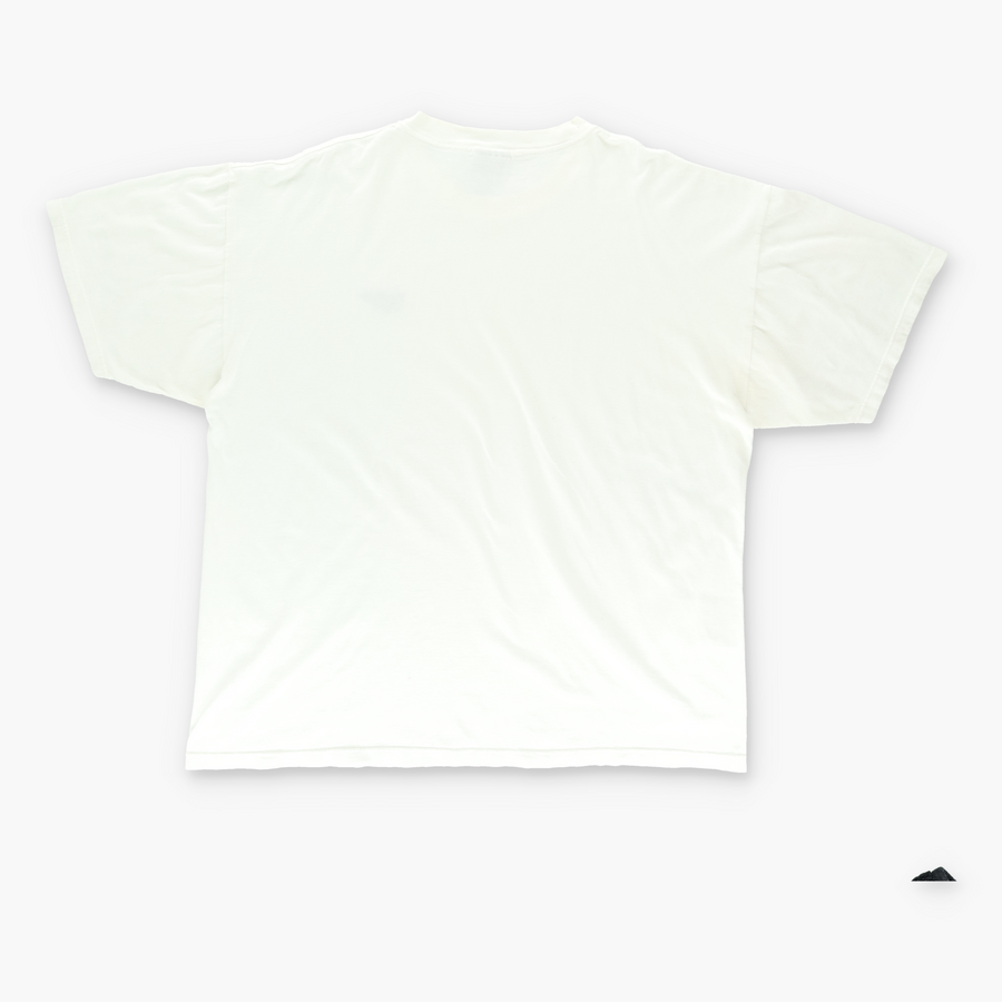 REEBOK White & Black Embroidered Classic Logo Tee (XL-XXL)