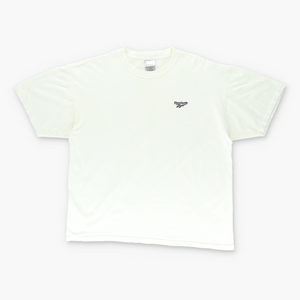 REEBOK White & Black Embroidered Classic Logo Tee (XL-XXL)