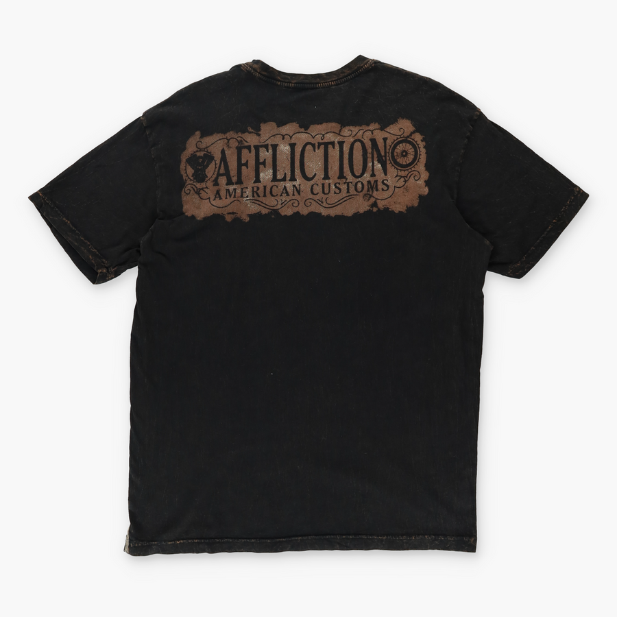 AFFLICTION Live Fast Spades Graphic Branded T-Shirt (L-XL)