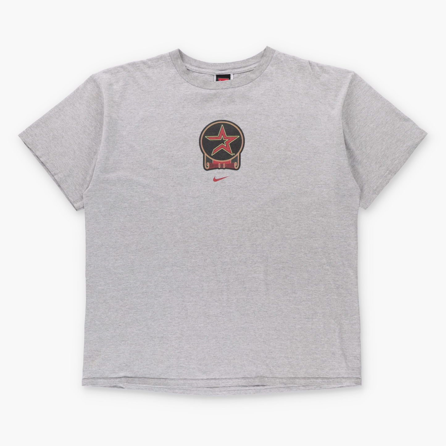 Vintage NIKE Team Houston Astros National League MLB Centre Swoosh Grey T-Shirt (L-XL) Vintage Sole Melbourne