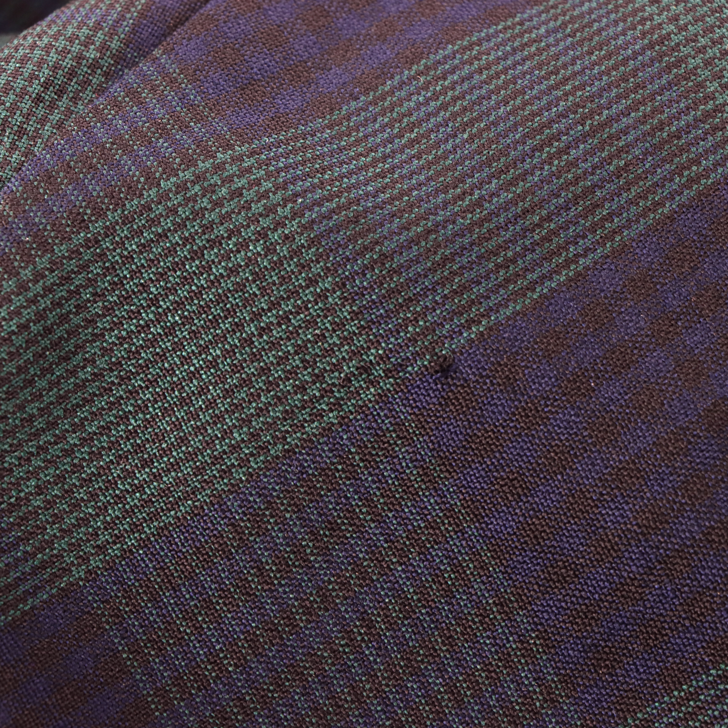 PENDLETON Green & Blue Plaid Lined Pull Over Sweatshirt USA Made (L)