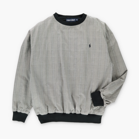 POLO GOLF RALPH LAUREN Plaid Mesh Lined Sweatshirt (L-XL)