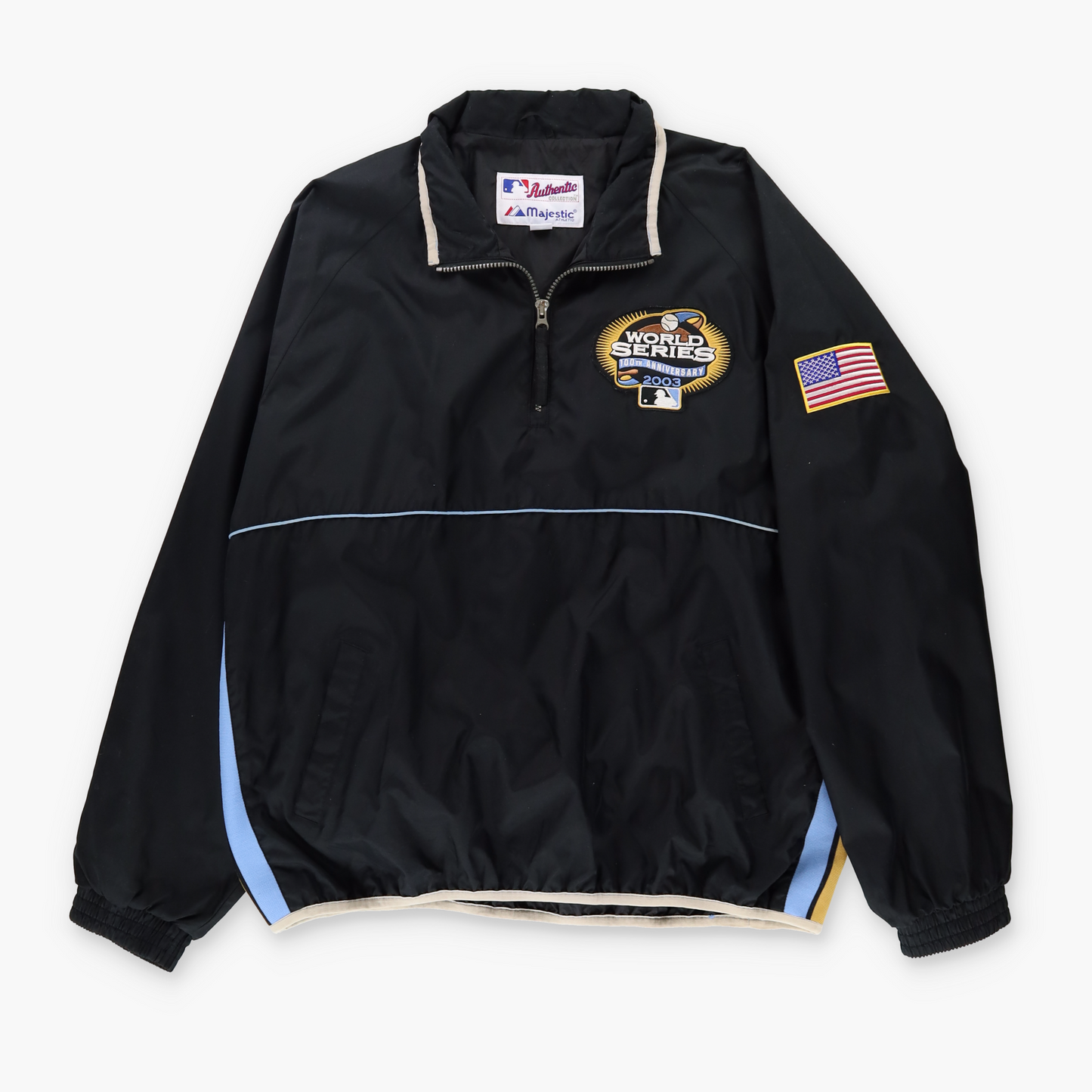MLB World Series 100th Anniversary 1/4 Zip Korean Made Pop Over (XXL)