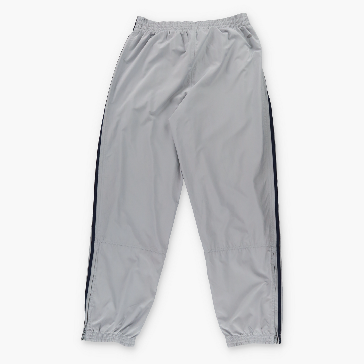 Vintage ADIDAS Embroidered 3-Stripe Grey & Navy Track Pants (M) *Aubs Vintage Sole Melbourne