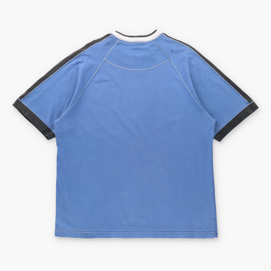 Vintage 90s NIKE Embroidered Centre Swoosh Logo Blue T-Shirt (XL) ***COCO Vintage Sole Melbourne