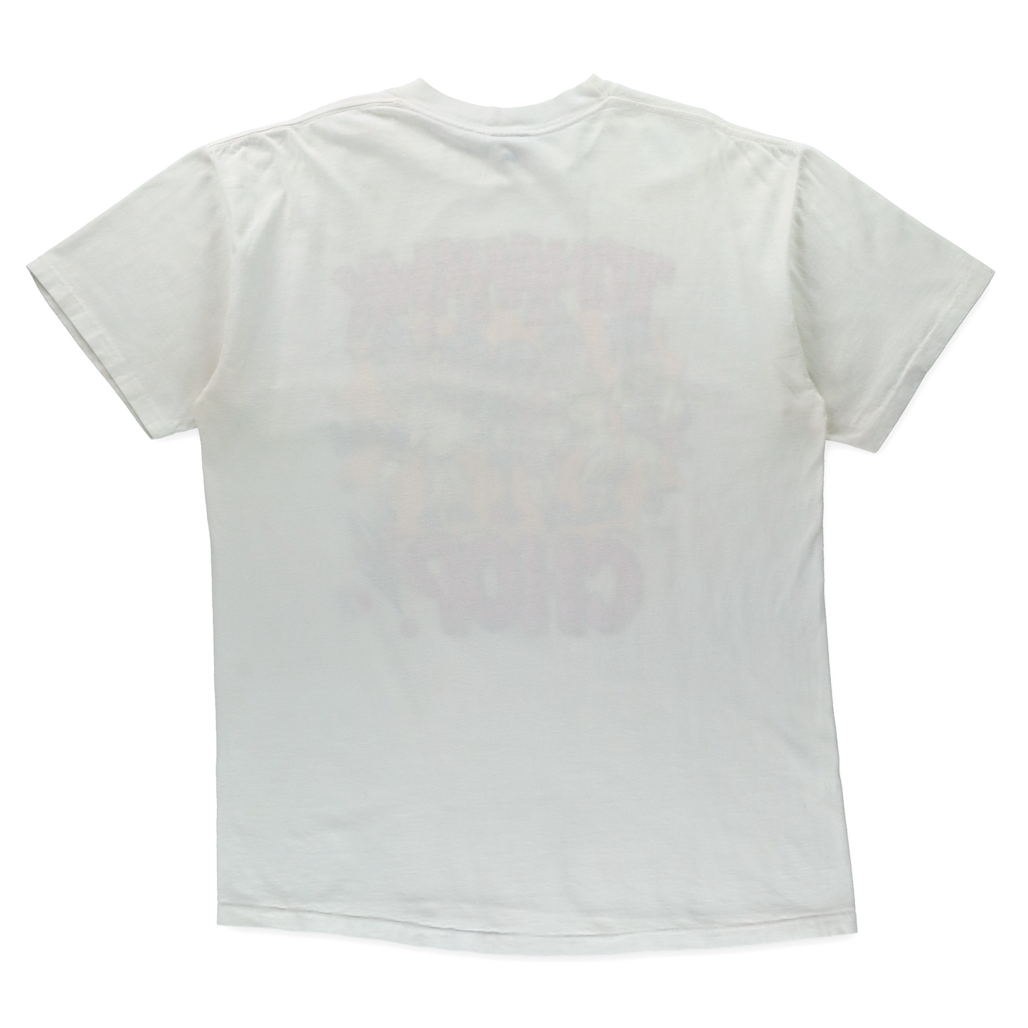 Atlanta Braves "Tomahawk Chop" MLB Caricature Single Stitch White Tee USA Made (XL)