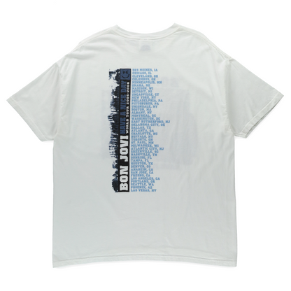 Bon Jovi 'Have a Nice Day' World Tour 2005-2006 Double Sided White Band Tee (XL)