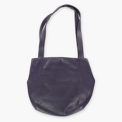 Vintage COACH E8E 4181 Dark Purple Pebbled Leather Handbag