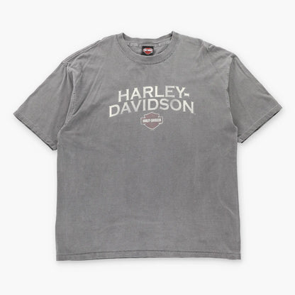 Vintage HARLEY DAVIDSON Staunton Virginia Grey Motorcycle T-Shirt (XL-XXL)