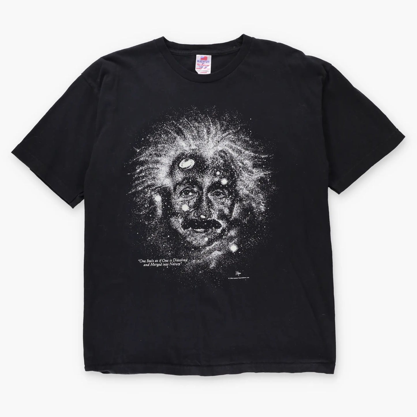Vintage 1993 Albert Einstein 'Merged into Nature' Galaxy USA Made T-Shirt (L)