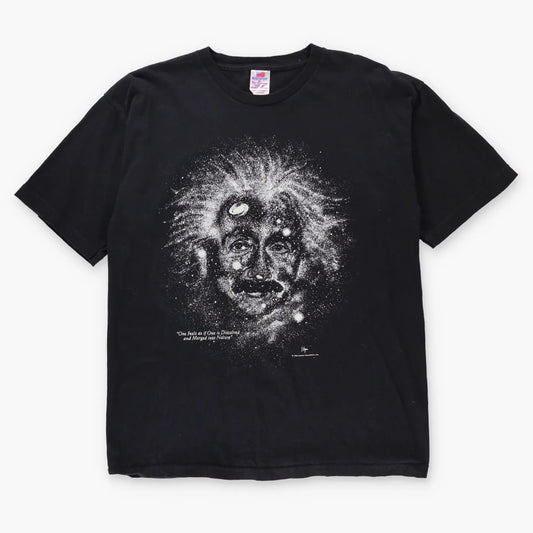 Vintage 1993 Albert Einstein 'Merged into Nature' Galaxy USA Made T-Shirt (L)
