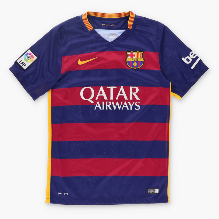 Barcelona 2015/2016 Messi #10 NIKE Home Soccer Jersey (S)