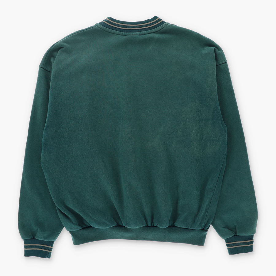 NIKE Oval Centre Swoosh Logo 90s Ringer Sweatshirt (L)