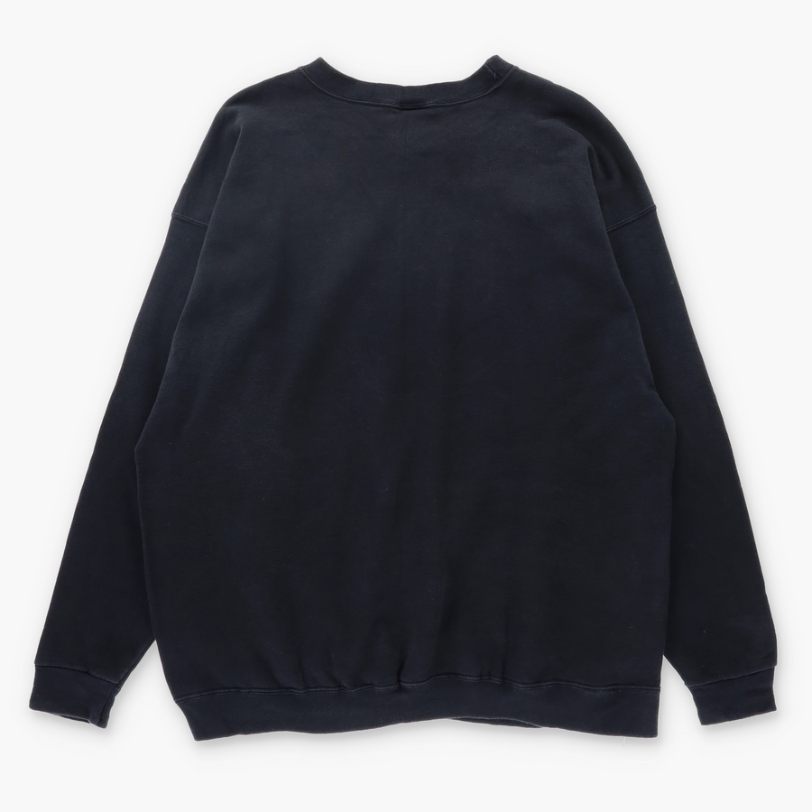 NIKE Swoosh Logo Classic Black Sweatshirt (XL)