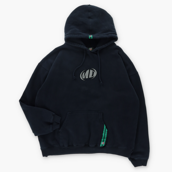 Mountain Dew Y2K Embroidered Logo Hoodie Sweatshirt (XXL)