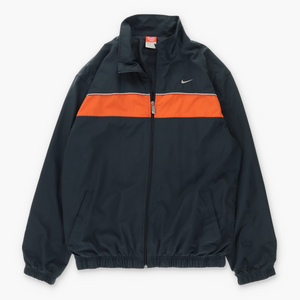 NIKE Orange Stripe Grey Windbreaker Jacket (L)