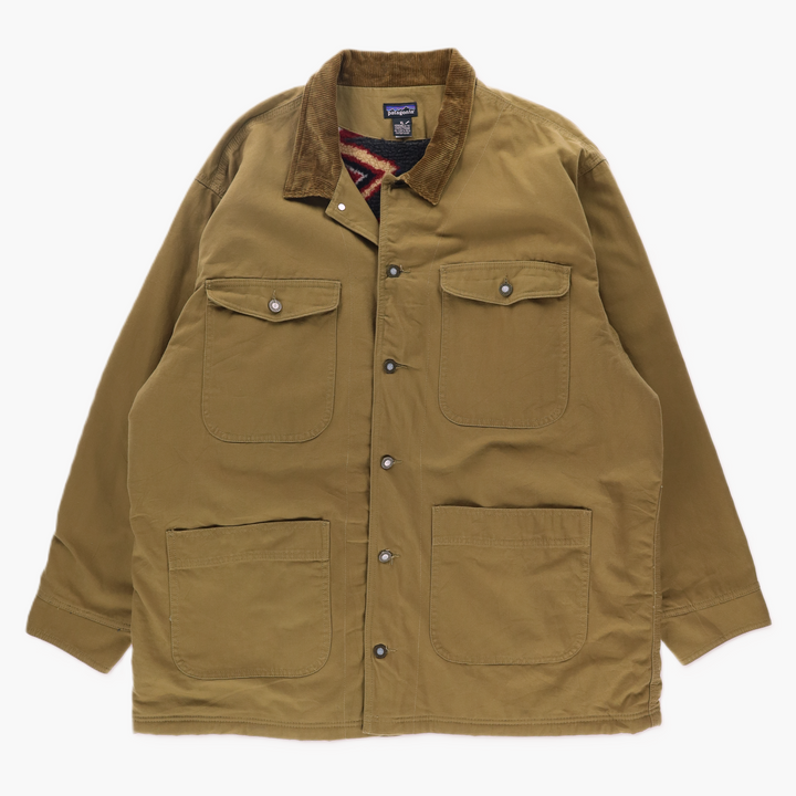 PATAGONIA 90s 'Nuevo Range' 27051 Aztec Blanket Lined Coat (XL)