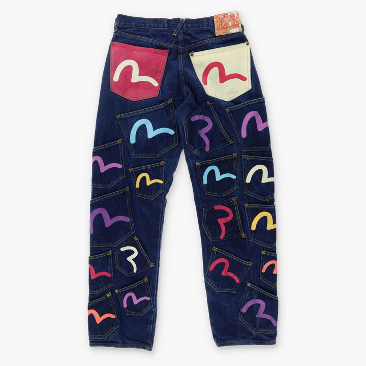 EVISU Multi-Pocket Seagull Logo Lot 0119 Jeans (32)