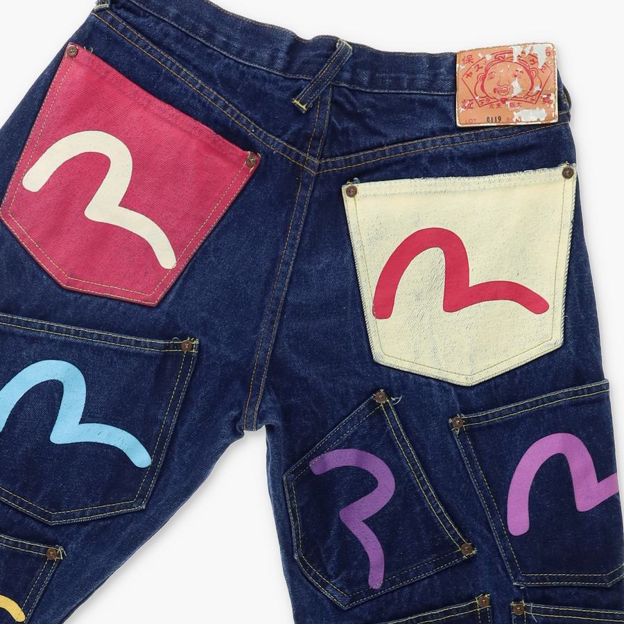 EVISU Multi-Pocket Seagull Logo Lot 0119 Jeans (32)