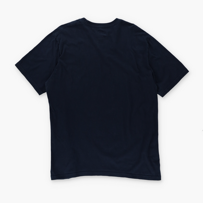 NIKE Dark Navy Blue Embroidered Swoosh Logo T-Shirt (L-XL)