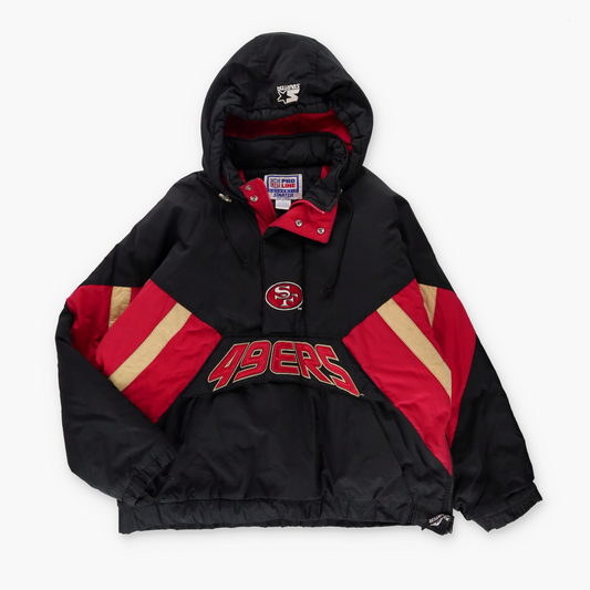 NFL San Francisco 49ers 90s STARTER Korea Made Pullover Windbreaker (XL)