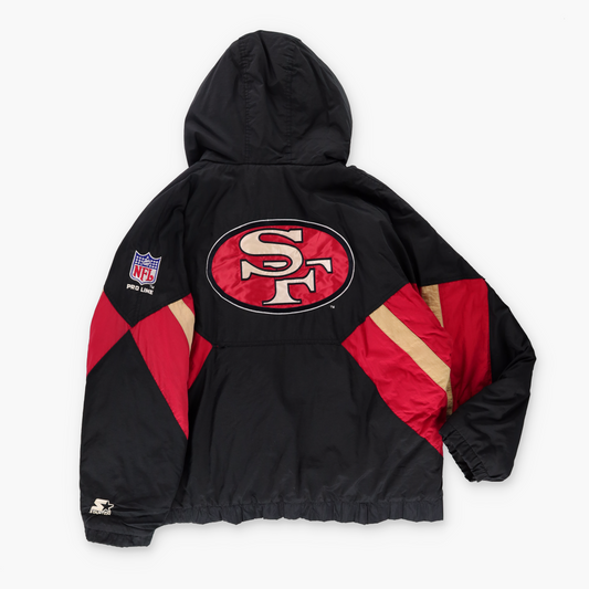 NFL San Francisco 49ers 90s STARTER Korea Made Pullover Windbreaker (XL)
