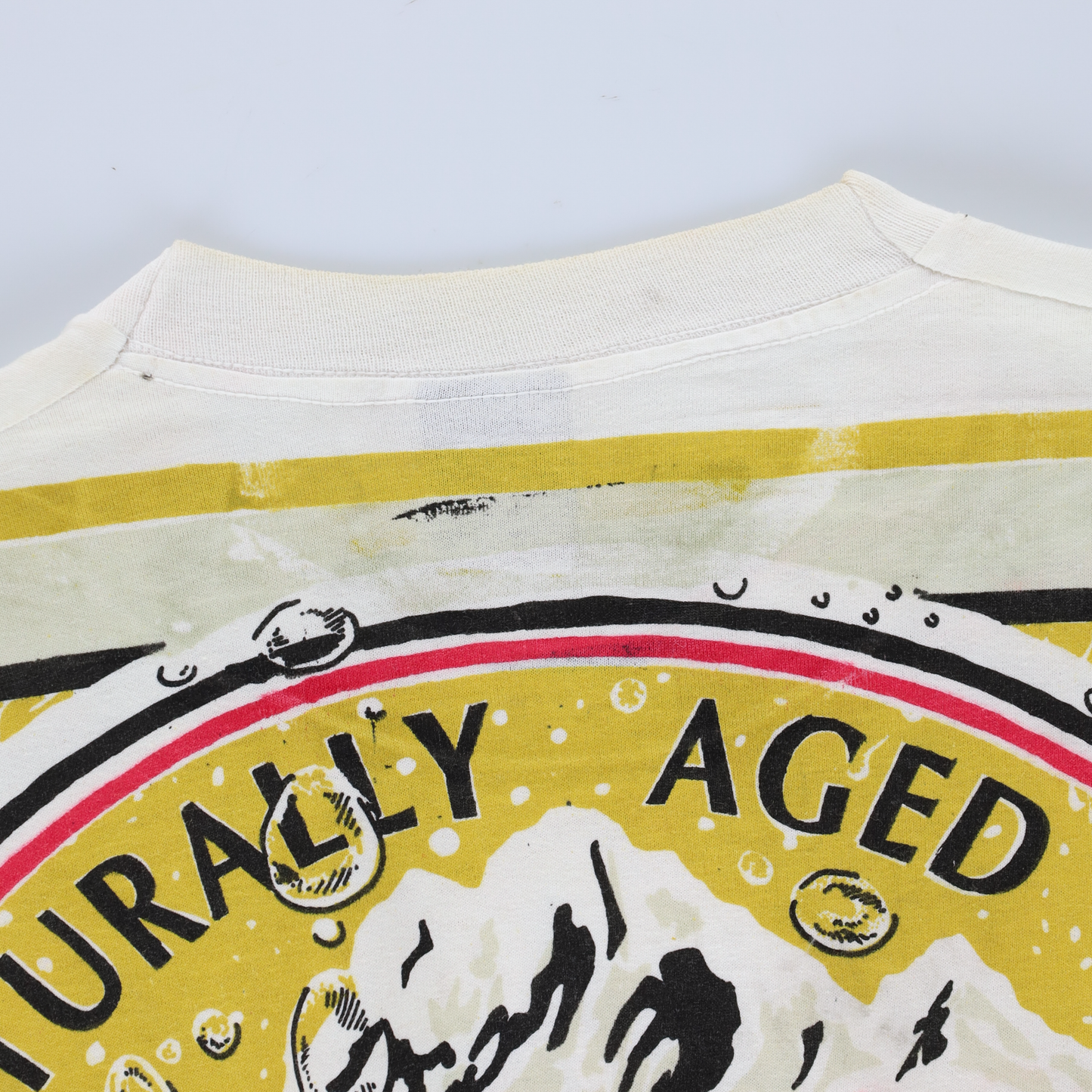Labatt Genuine Draft 1993 All Over Print Canada Made Boxy T-Shirt (L-XL)