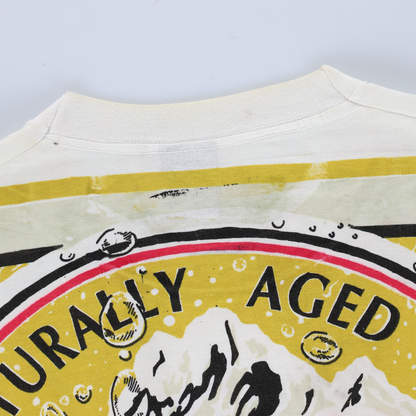 Labatt Genuine Draft 1993 All Over Print Canada Made Boxy T-Shirt (L-XL)