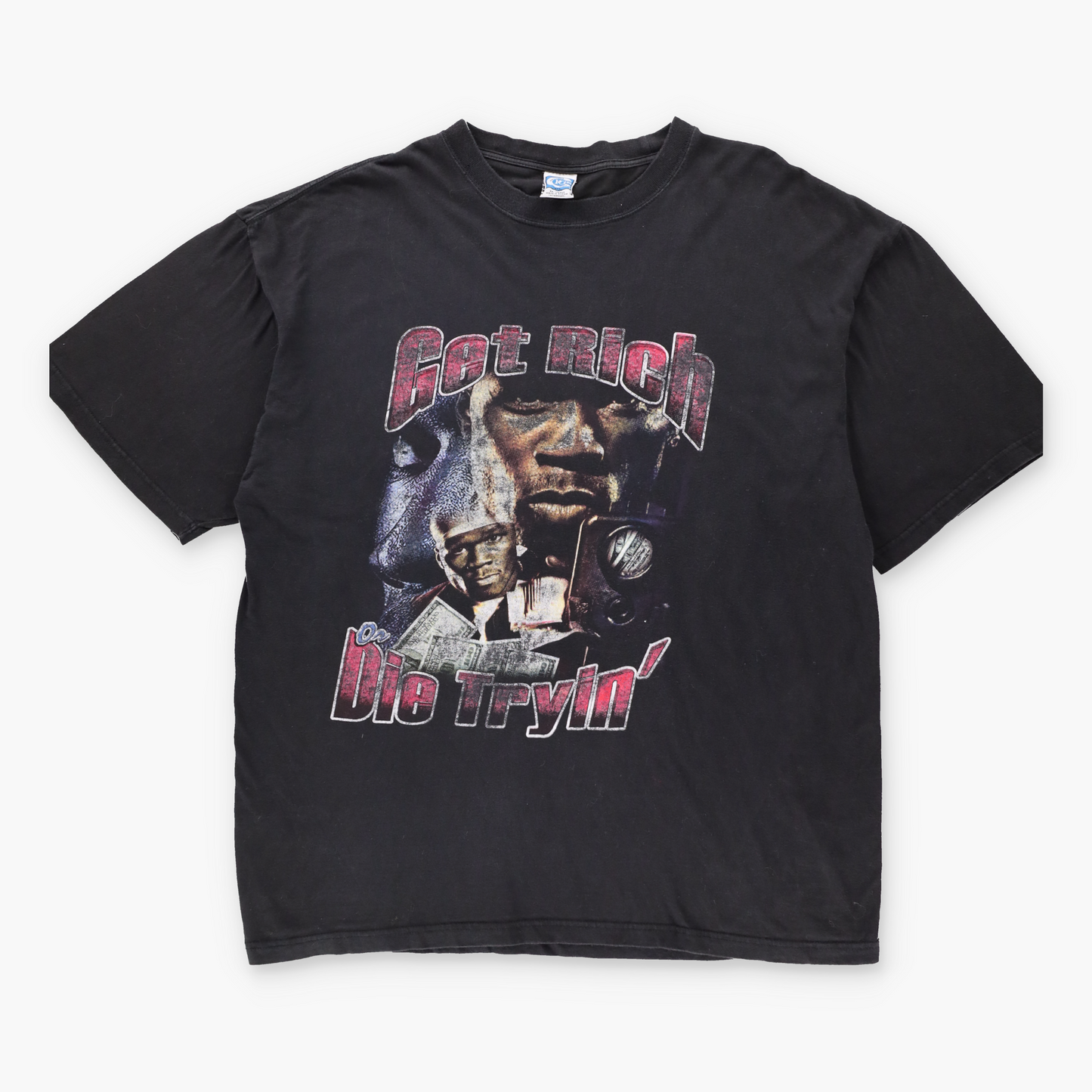 50 Cent 'Get Rich or Die Trying' US Tour Hip-Hop Music Cotton T-Shirt (XL)