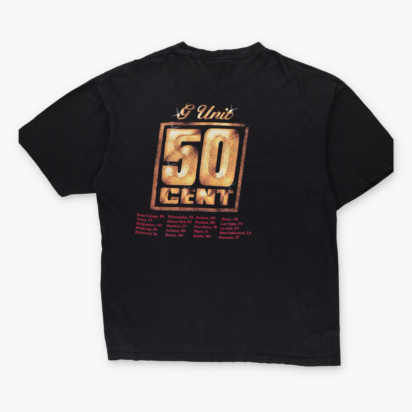 50 Cent 'Get Rich or Die Trying' US Tour Hip-Hop Music Cotton T-Shirt (XL)