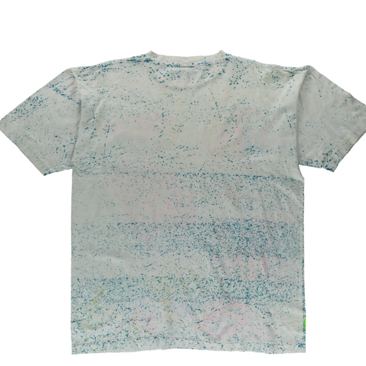 Vintage 'USA Made' All Over Fish Aquarium Print Graphic Single Stitch T-Shirt (L-XL)