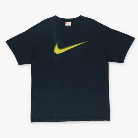 NIKE Large Centre Yellow Swoosh T-Shirt (L)