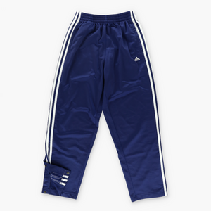 ADIDAS 3-Stripe Navy Blue Tear Away Track Pants (S)