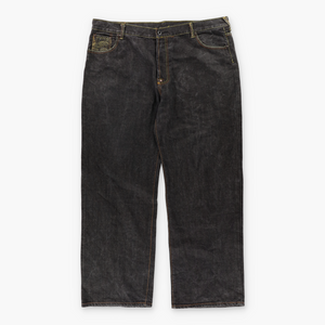 RMC RED MONKEY Gold Skull & Spider Embroidered Jeans (44)