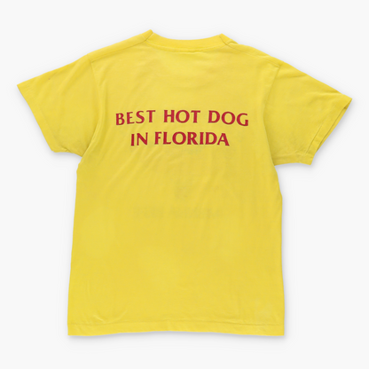 Vintage 'Hot Dog Lover' Vienna Beef Single Stitch Yellow T-Shirt (S) Vintage Sole Melbourne