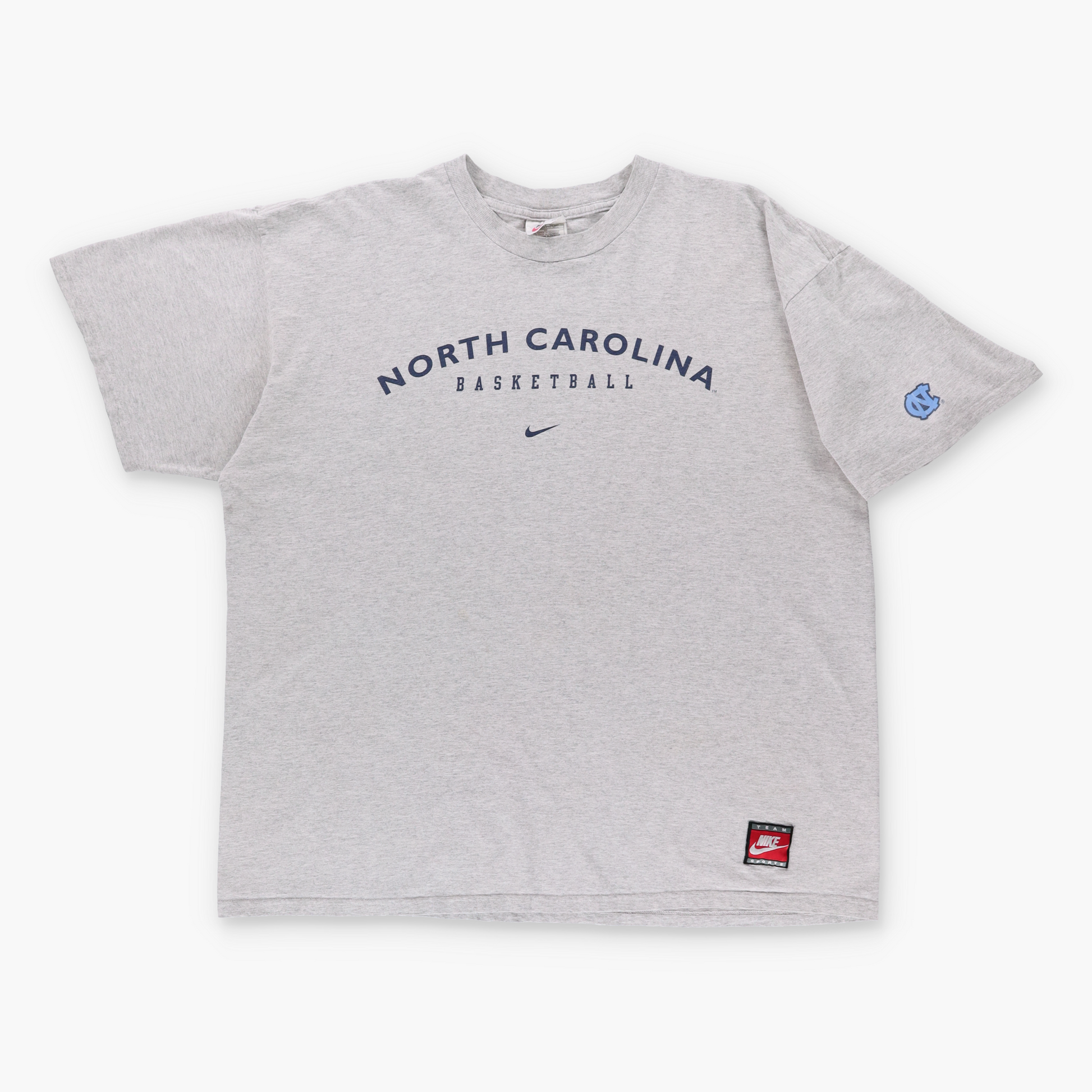 Vintage NORTH CAROLINA X NIKE Swoosh Basketball Grey T-Shirt (XL) Vintage Sole Melbourne