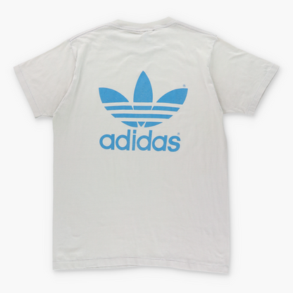 Vintage ADIDAS Trefoil Logo Front Back Single Stitch 50/50 T-Shirt (M-L) Vintage Sole Melbourne