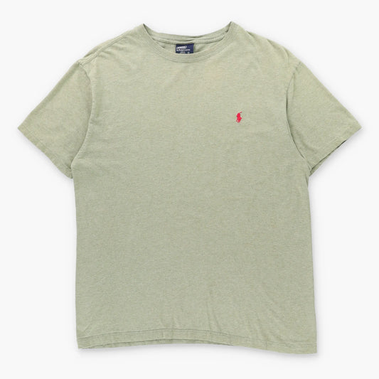 Vintage POLO RALPH LAUREN Embroidered Logo Green & Red T-Shirt (S)