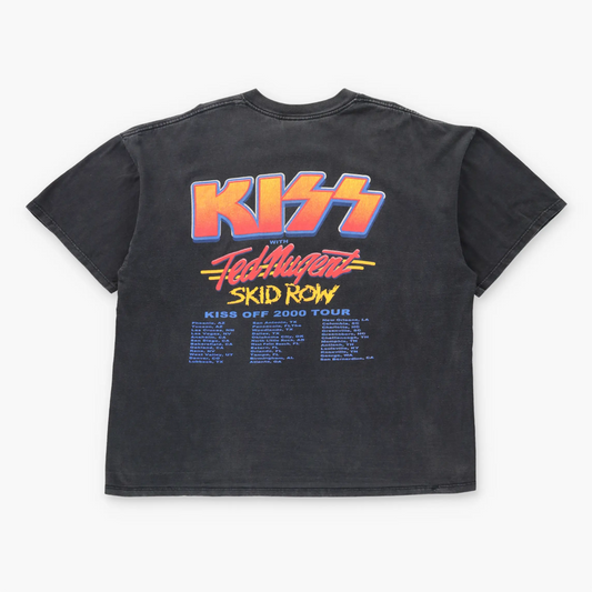 Vintage KISS 'The Farewell Tour' 2000 Ted Nugent & Skid Row Double Sided Boxy Band Tee (XXL)