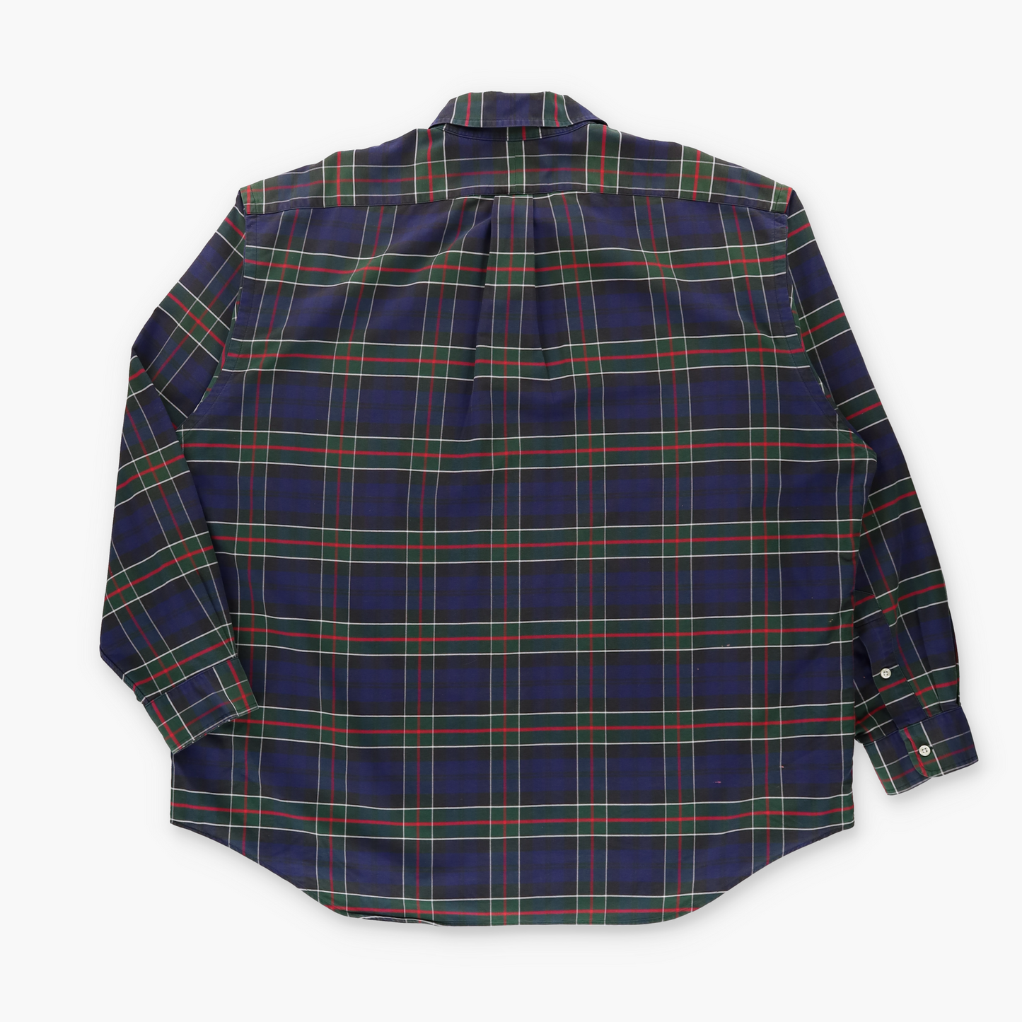 RALPH LAUREN Button Down Blue Plaid Embroidered Logo Big Shirt (XL-XXL)
