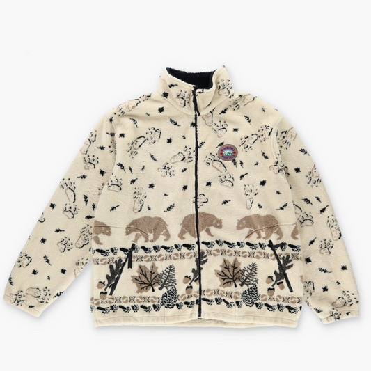 Nanuk Canadian Polar Bear 'Blackcomb Whistler' Graphic Fleece Zip-Up Sweatshirt (XL)