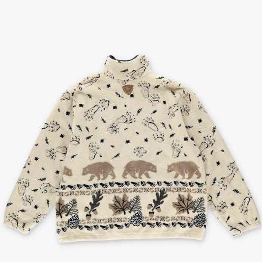 Nanuk Canadian Polar Bear 'Blackcomb Whistler' Graphic Fleece Zip-Up Sweatshirt (XL)