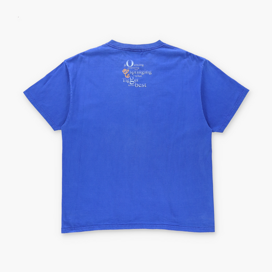 THE DISNEY STORE Bouncing Tigger Graphic Blue USA Made T-Shirt (XL)