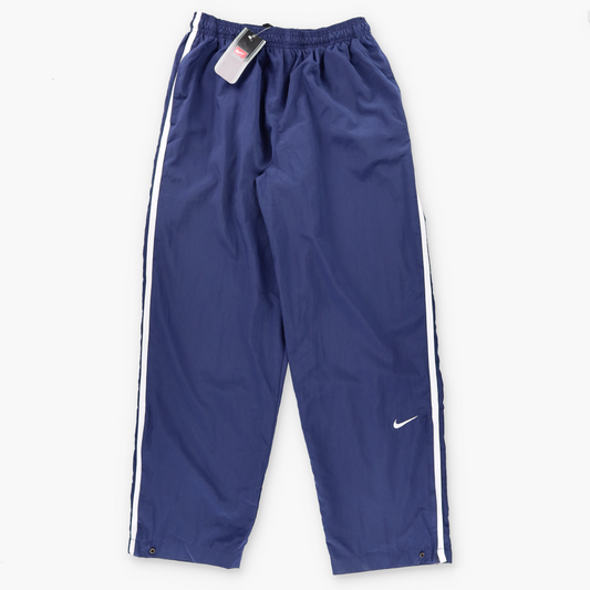 NIKE Team Blue & White Side Stripe Ankle Snap Track Pants (L)
