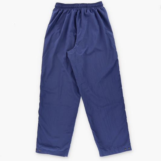 NIKE Team Blue & White Side Stripe Ankle Snap Track Pants (L)