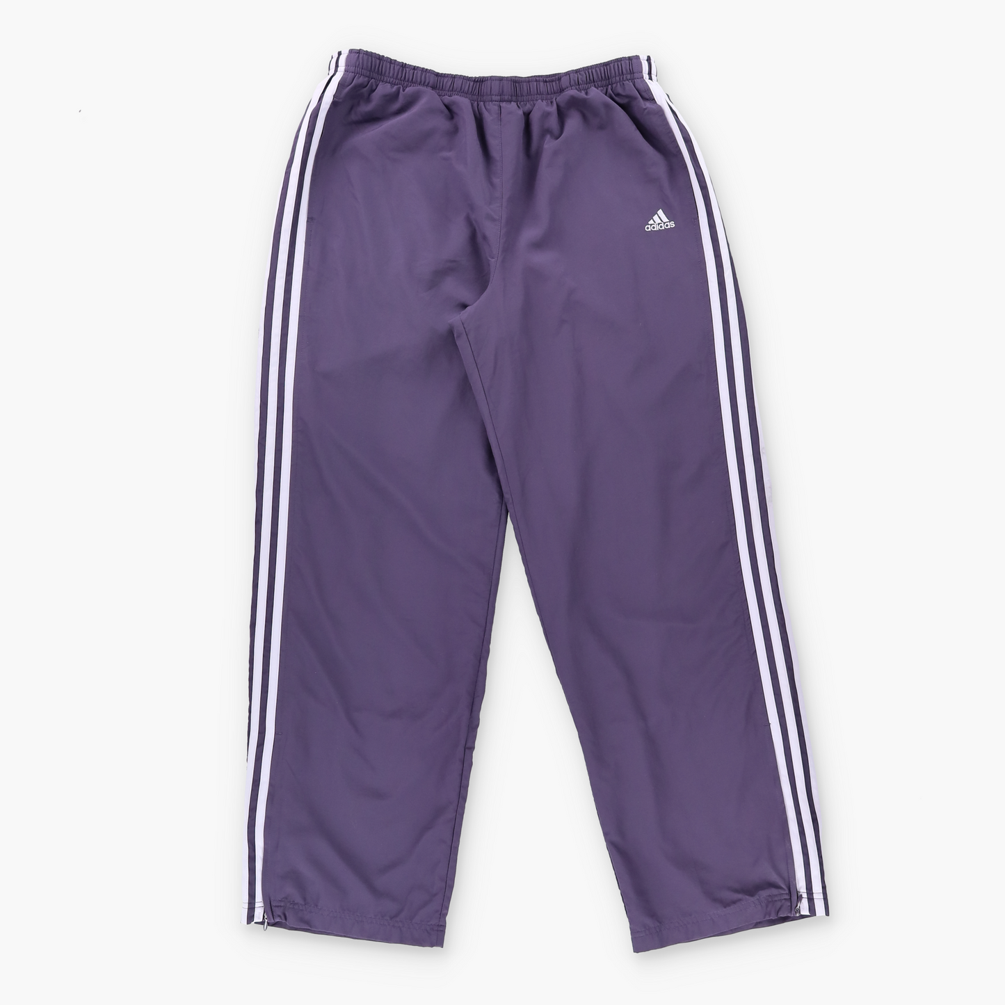ADIDAS 3-Stripe Lavender & Dark Purple Embroidered Logo Track Pants (L)