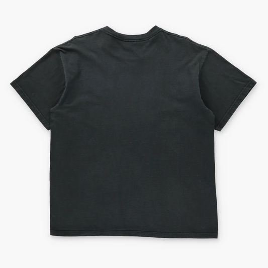NIKE Embroidered Basketball Swoosh Logo USA Made Black Tee (L) ***COCO Vintage Sole Melbourne